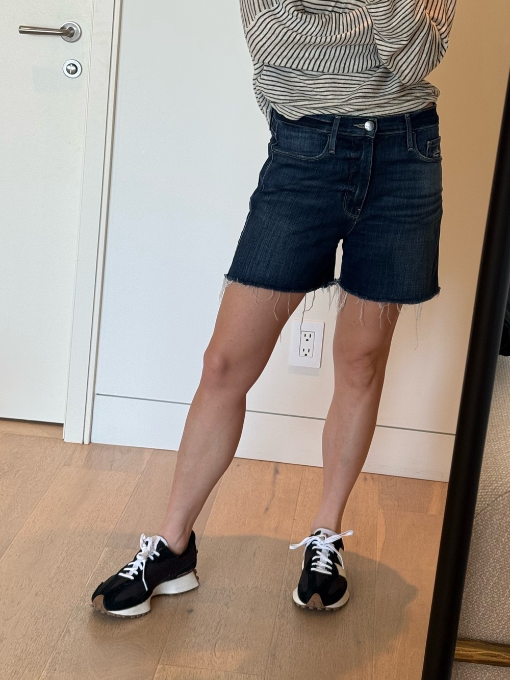 Frame Le Tour Denim Shorts
